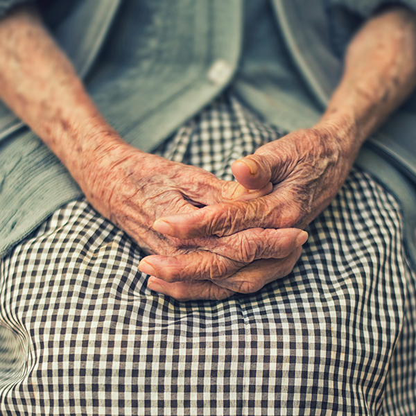 Old woman's hands